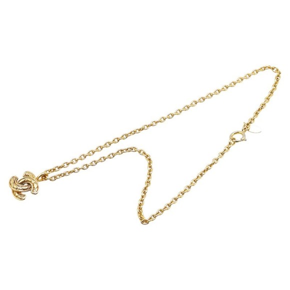Chanel Coco Mark Gold Gold Plated necklace - Picture 1 of 8